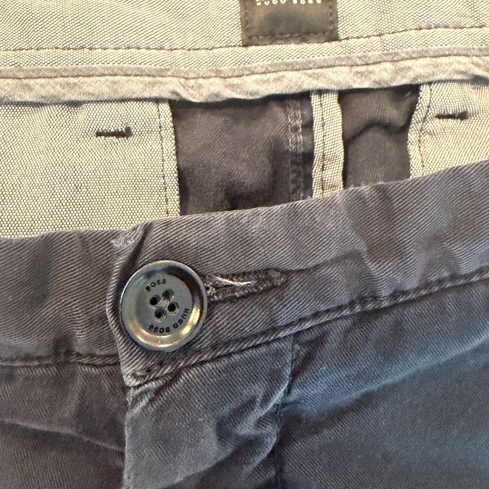 Hugo Boss Dark Gray Chinos - Picture 2 of 5